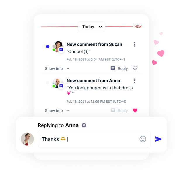 Notifications Feed with easy inline replies
